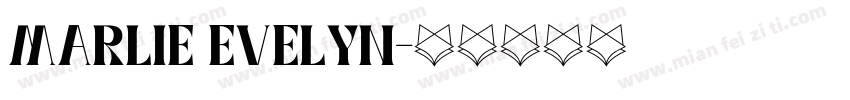 marlie evelyn字体转换